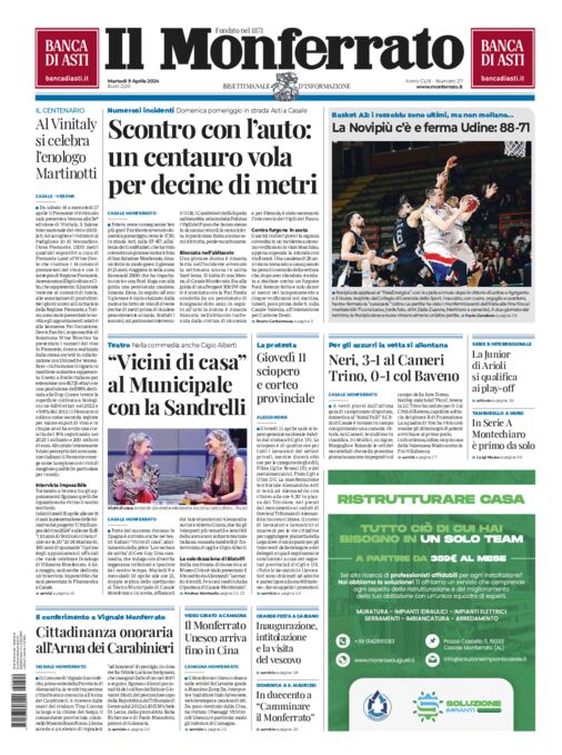 Il Monferrato - Edizione 27 del 09/04/2024